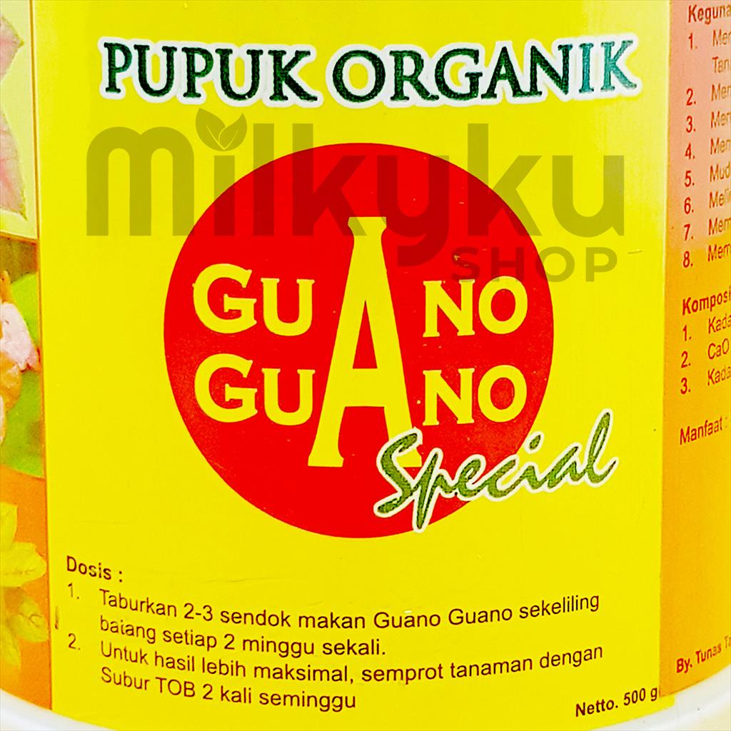 PUPUK ORGANIK  GUANO GUANO SPESIAL 500 GRAM KEMASAN PABRIK