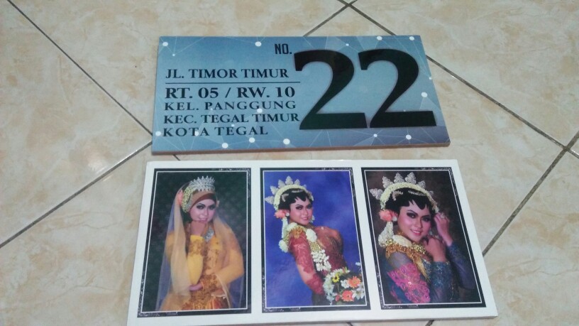 Nomor Rumah Kayu Variasi Motif