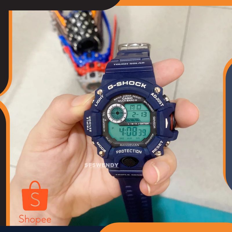 Promo G Shock GW-9400 Rangeman Army navy biru dongker Jam tangan digital pria & anak anti air