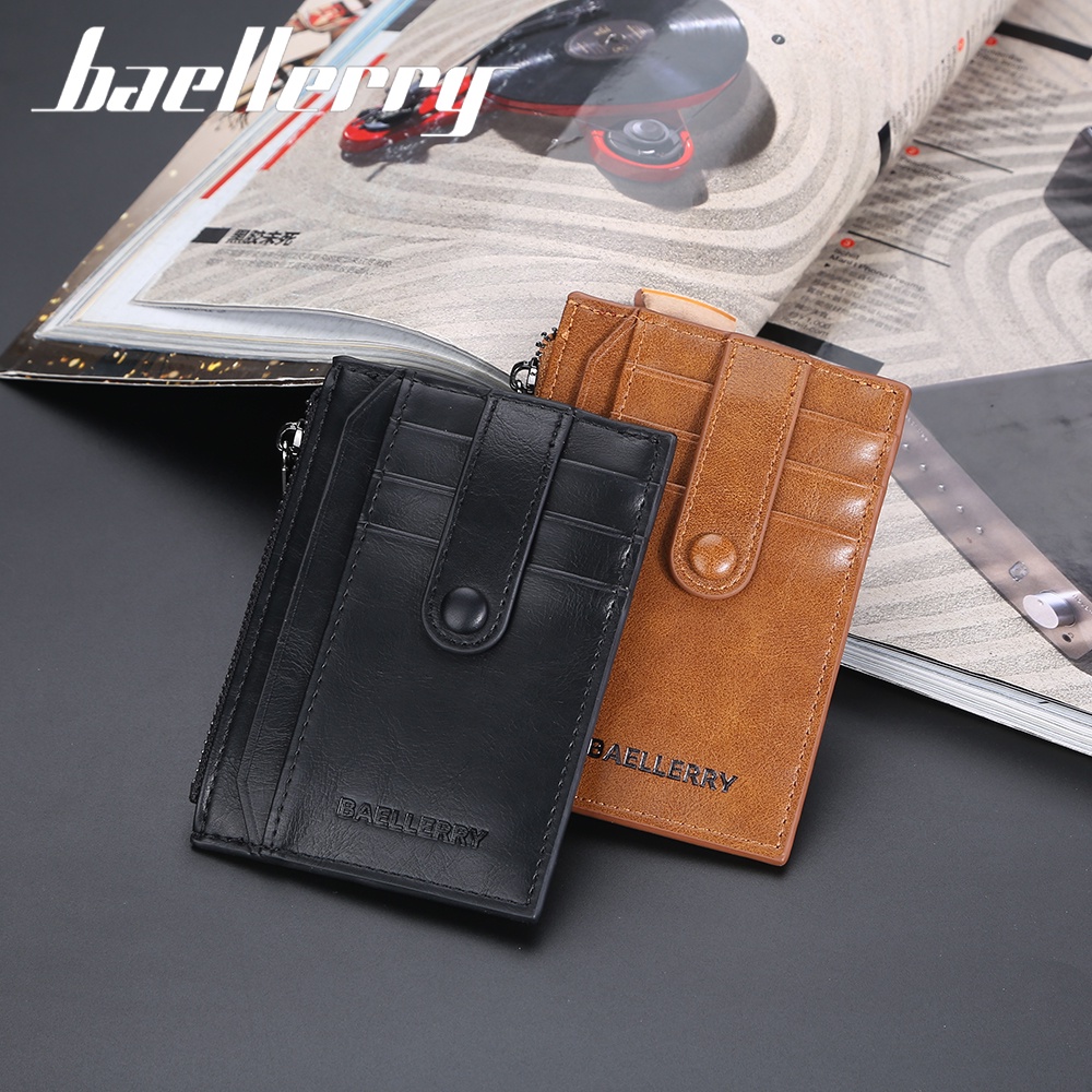 BAELLERRY K9149 Dompet Kartu Pria Wanita Bahan Kulit PU Leather Premium WATCHKITE WKOS