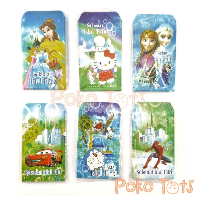 

Amplop Uang Angpao Lebaran Idul Fitri isi 10 pcs motif Karakter uk. Kecil