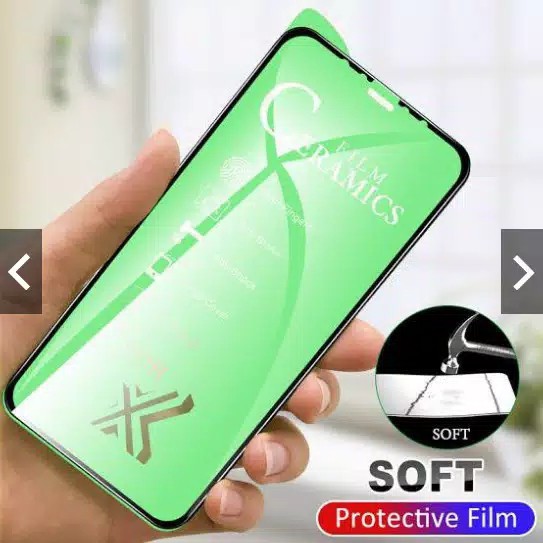 Tempered Glass Ceramic Hijau Film Full Layar For Infinix Smart 5/Hot 9/Hot8/Hut 9play Full Cover[SS]