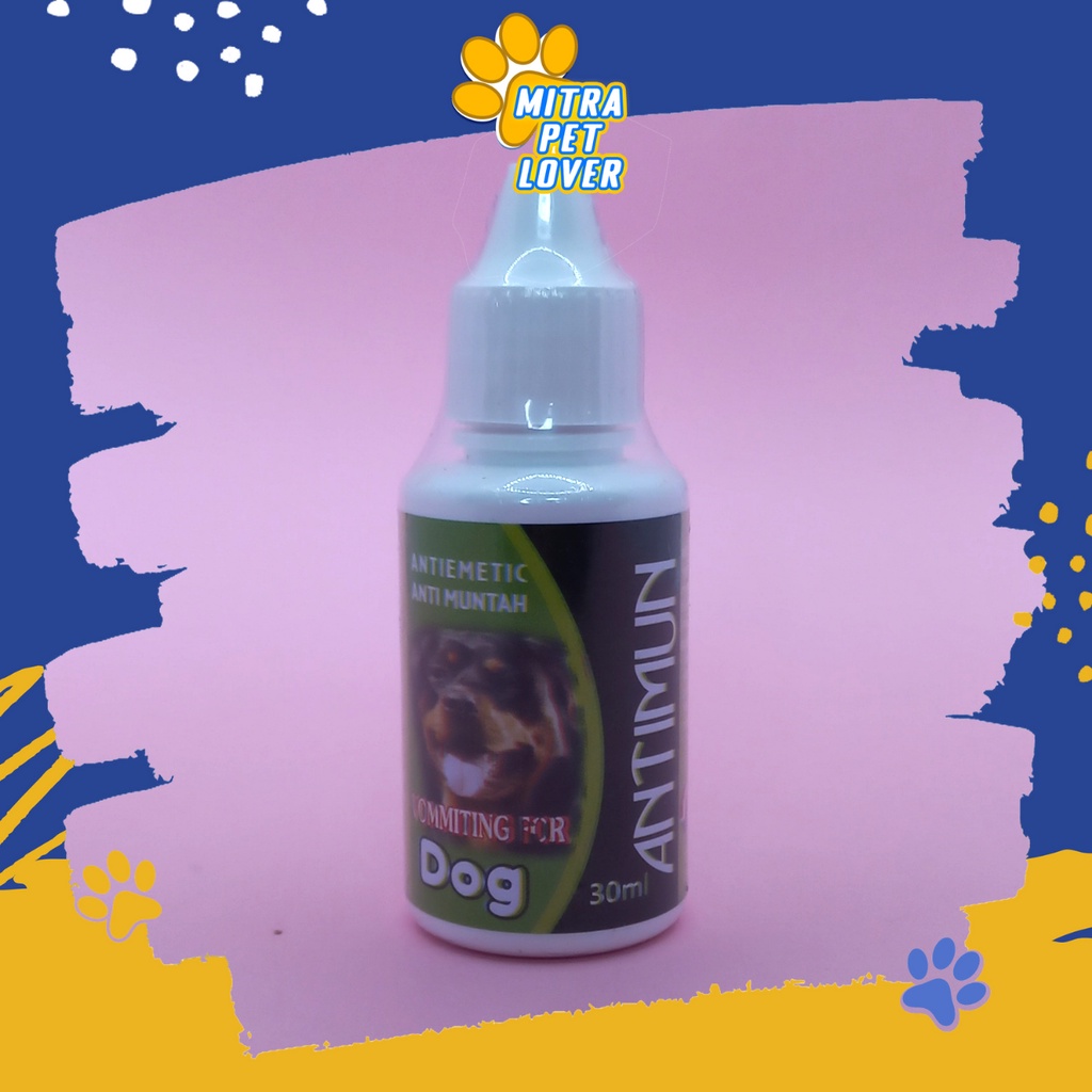 OBAT TETES ANTI MUNTAH ANJING - ANTIMUN DOG 30 ML - SEMBUHKAN DIARE INFEKSI PENCERNAAN MENCRET MABUK STRESS STRES - MURAH GARANSI KUALITAS ASLI ORIGINAL - PET ANIMAL HEALTHCARE &amp; VETERINARY TAMASINDO OBAT &amp; VITAMIN HEWAN BINATANG PELIHARAAN MITRAPETLOVER