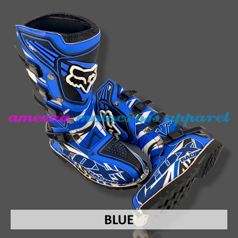 Sepatu Trail Fullprint - Sepatu Motocross Besi - Sepatu Trabas - Sepatu Boots - Sepatu MX - 002