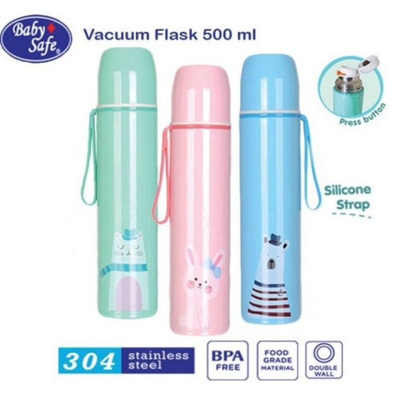 Baby Safe Vacuum Flask 500 ml (TER04) Termos Tahan Panas Dingin Anak