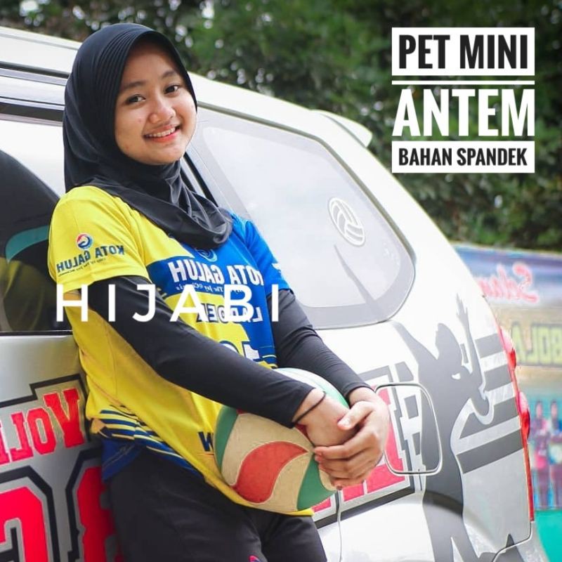 Hijab Instan Sport Pet Mini Antem Atau Pad Kecil Spandek