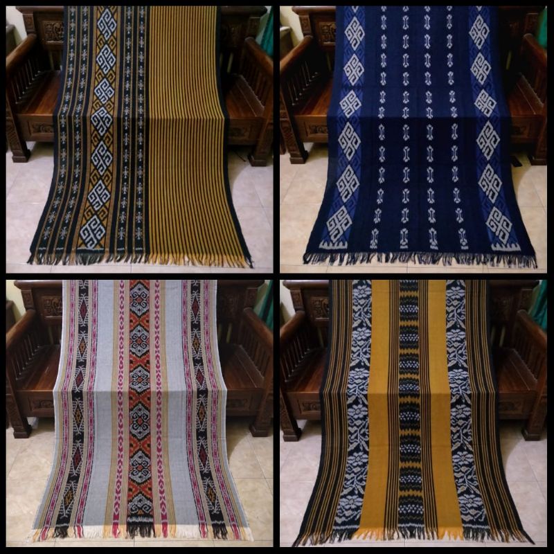 Kain Tenun Blanket Tenun Troso Kain Tenun Jepara Motif Etnik Nusantara