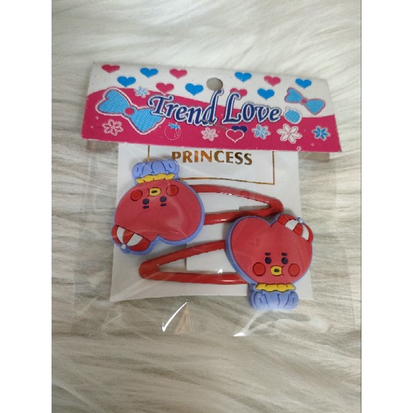 Jepit Rambut Anak Motif BT21 BTS - Aksesoris Jepit Rambut import