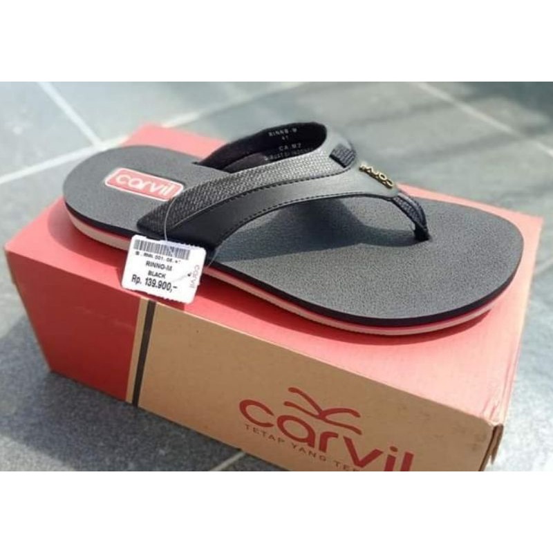 sandal jepit pria original carvil Flores empuk