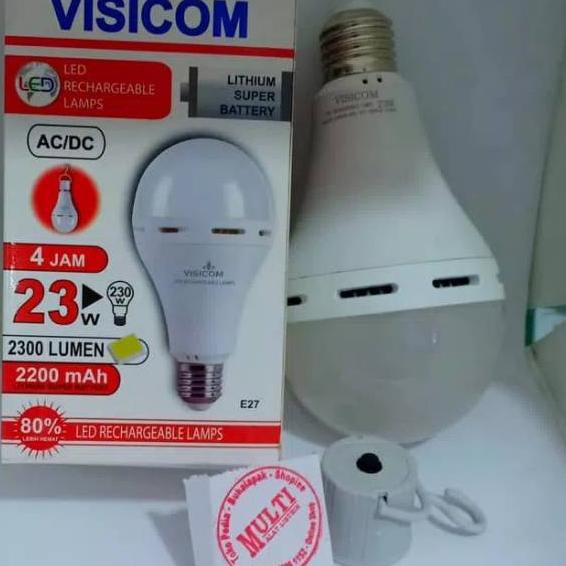 [TERLARiS] Lampu ajaib Visicom 23 watt lampi mejic AC DC lampu led emergensi .,..,.,.,.