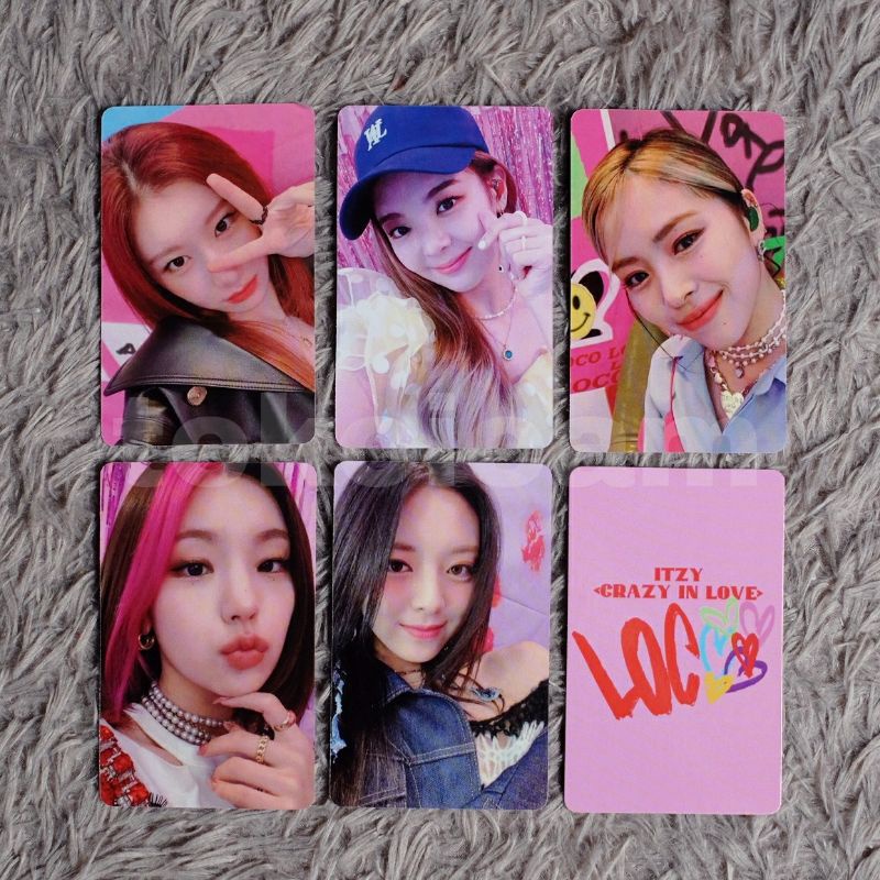 Photocard ITZY Crazy In Love Loco Selfie ver | Chaeryoung Lia Ryujin Yeji Yuna Album