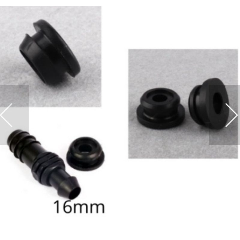 Rubber grommet 16mm karet grommet untuk kran offtake valve atau coupler konektor 16mm selang PE