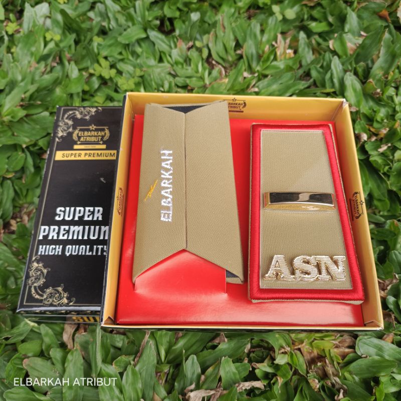 PANGKAT ASN GOLONGAN 3A KUPT AKRILIK LIS BORDIR MERAH ELBARKAH SUPER PREMIUM