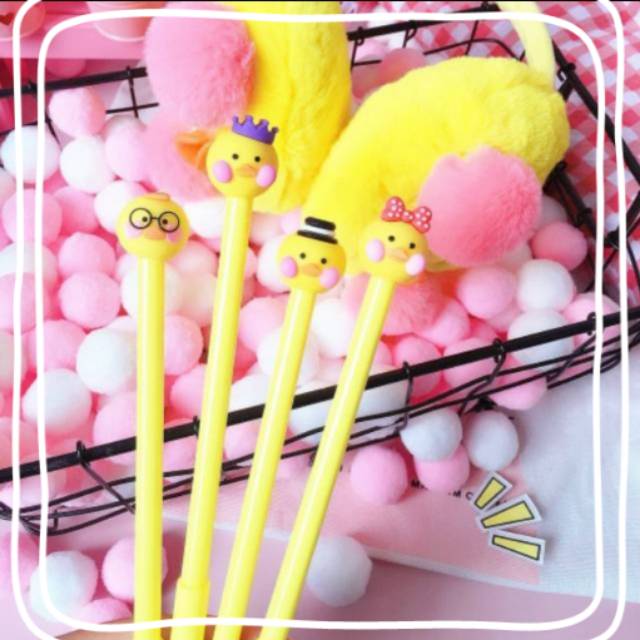 

Yellow chicken gel pen (per 3 pcs)