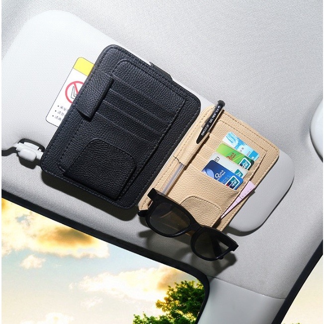 Card Organizer Mobil Tempat Kartu Tol Kacamata - CO002