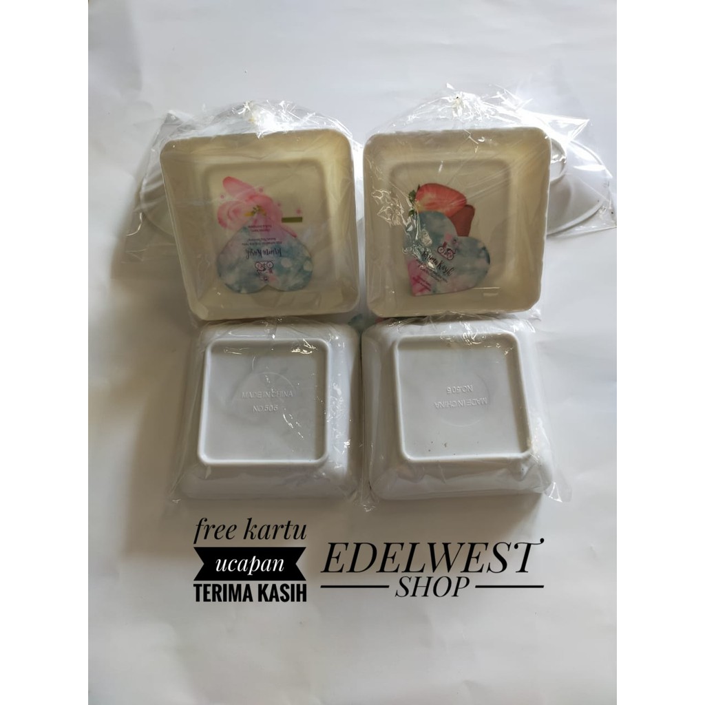 SOUVENIR PERNIKAHAN MANGKOK KOTAK BESAR KEMASAN PLASTIK 50POCS BONUS KARTU UCAPAN TERIMA KASIH