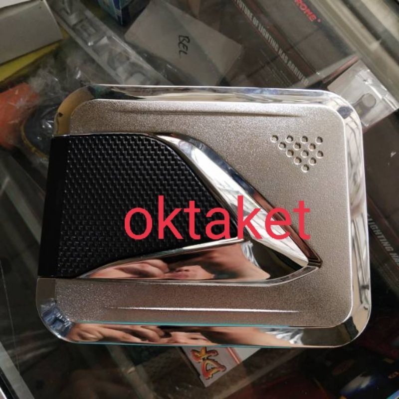 tank cover Wuling Confero hitam list chrome