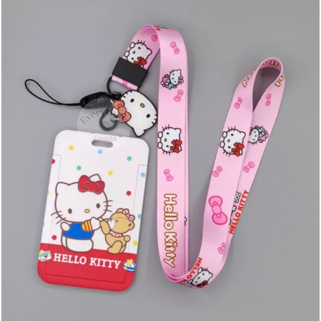 

Everything Goods - LYBH000010 Hello Kitty 2 Lanyard & Badge Holder ID Card Name Tag