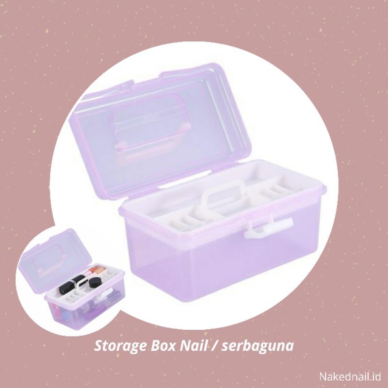 storage nail box kotak box serbaguna nail art nailart