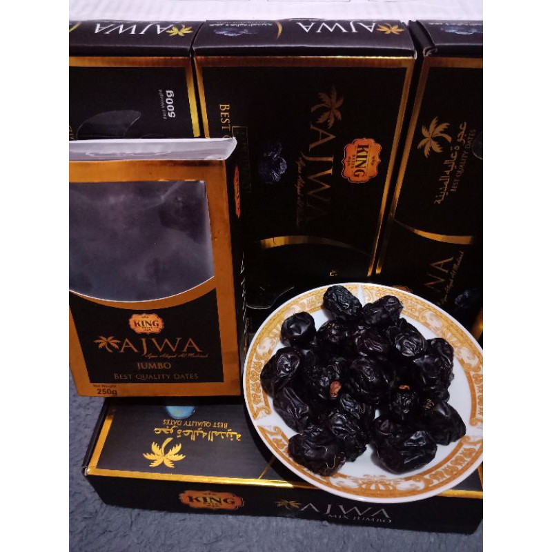 

kurma ajwa jumbo 250 gr king premium dates