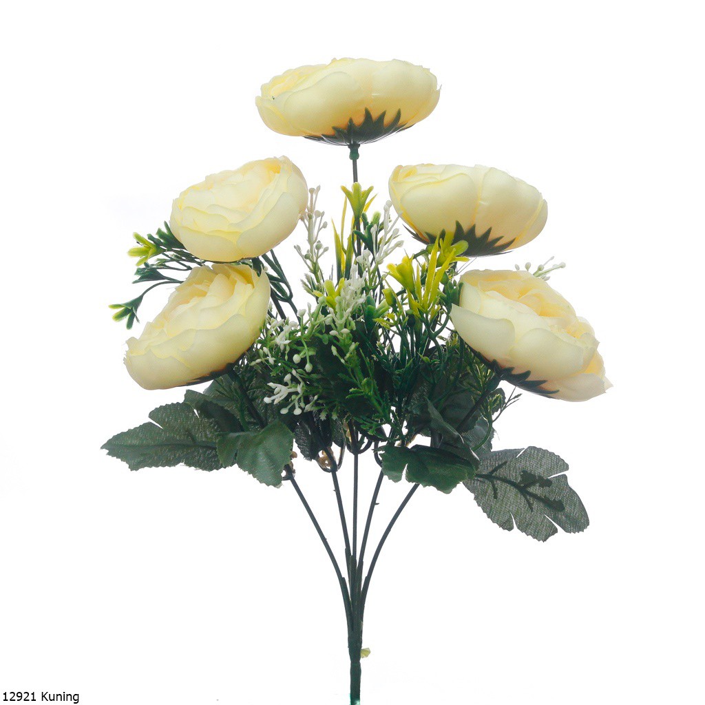 Bunga Plastik Peoni 1292-Kuning