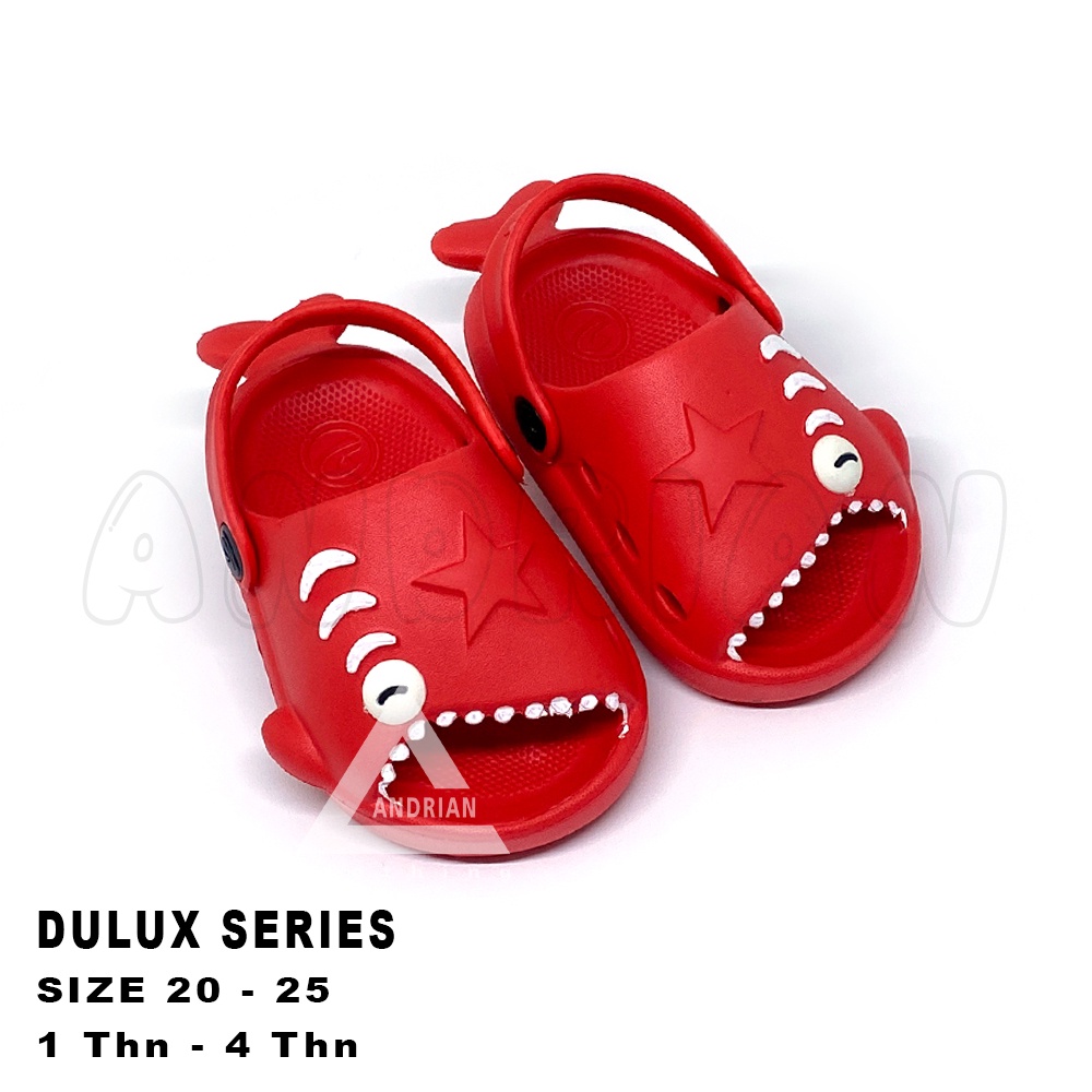 Sandal Anak Laki-laki Dulux Tali Belakang Emput Karakter Baby Shak Usia 1-4 Tahun
