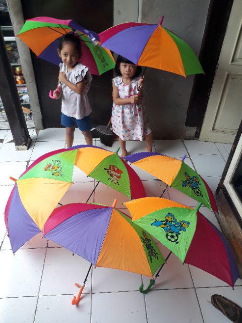 Payung Anak Pelangi Peluit Handle Bebek Merk Sakura 6c