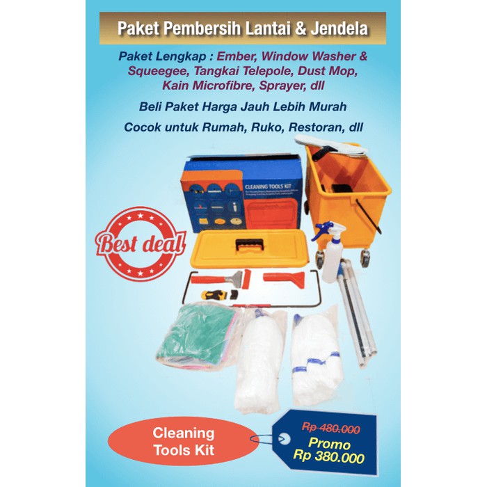 PROMO Paket Alat Pembersih 1 Set ( Cleaning Tools Kit )