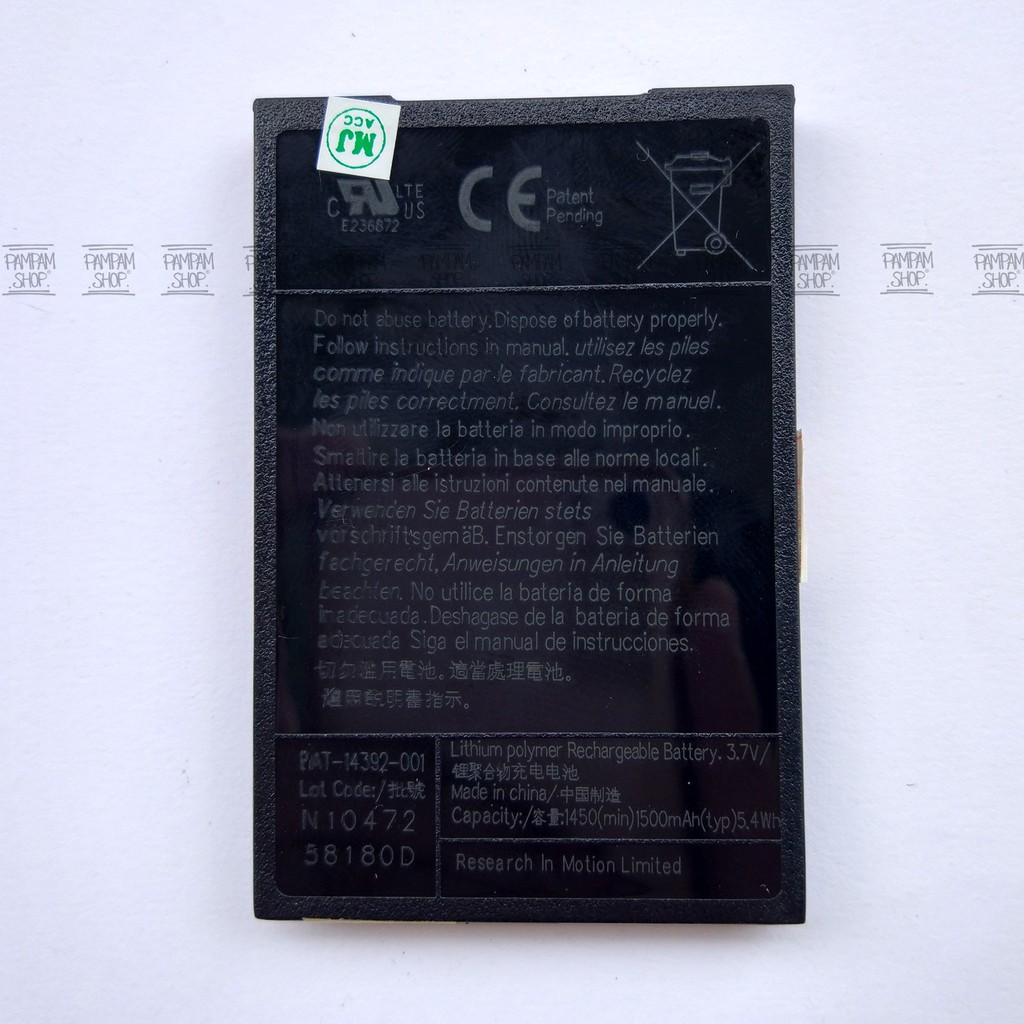 Baterai Blackberry MS1 Bold BB Onyx 1 9700 Original OEM ( Batrai, Battery, Batre, MS 1, M S )