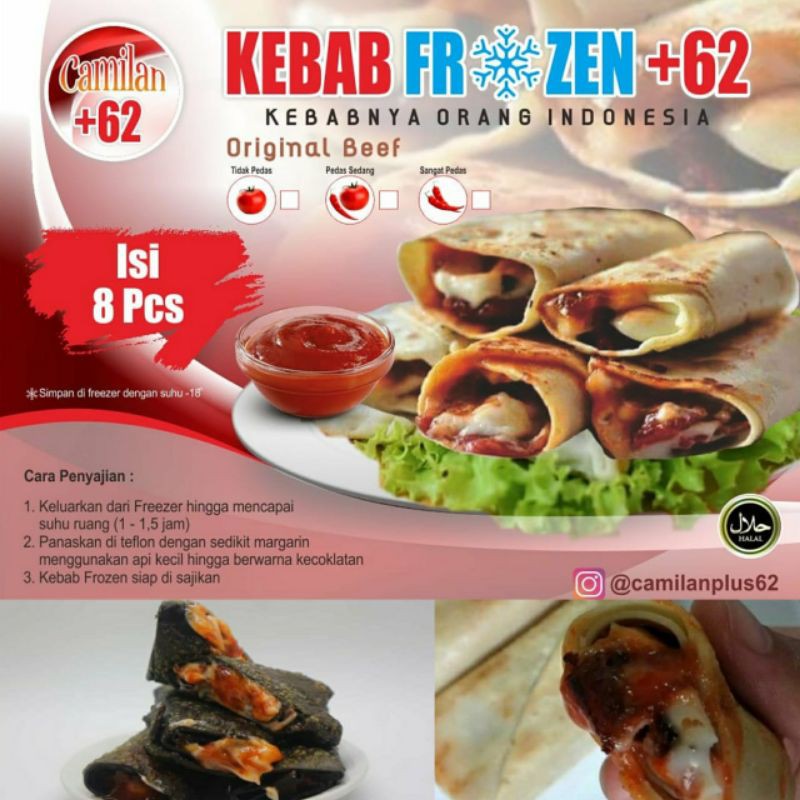 

Kebab Frozen +62 isi 8