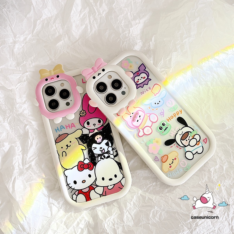 Soft Case Desain Kartun Monster Kecil 3D Untuk IPhone 11 13 12 14 Pro MAX 6 6S 7 8 14 Plus XR X XS MAX SE 2020