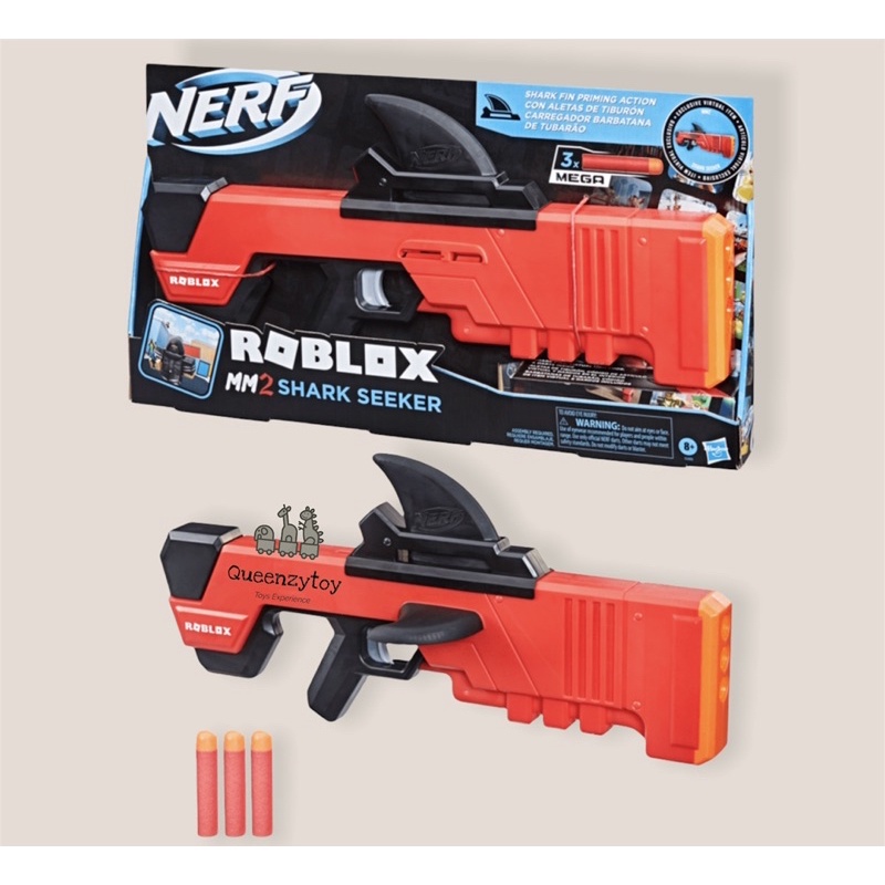 Nerf Roblox MM2 Shark Seeker Original Dart - Mainan Tembakan Nerf Ori