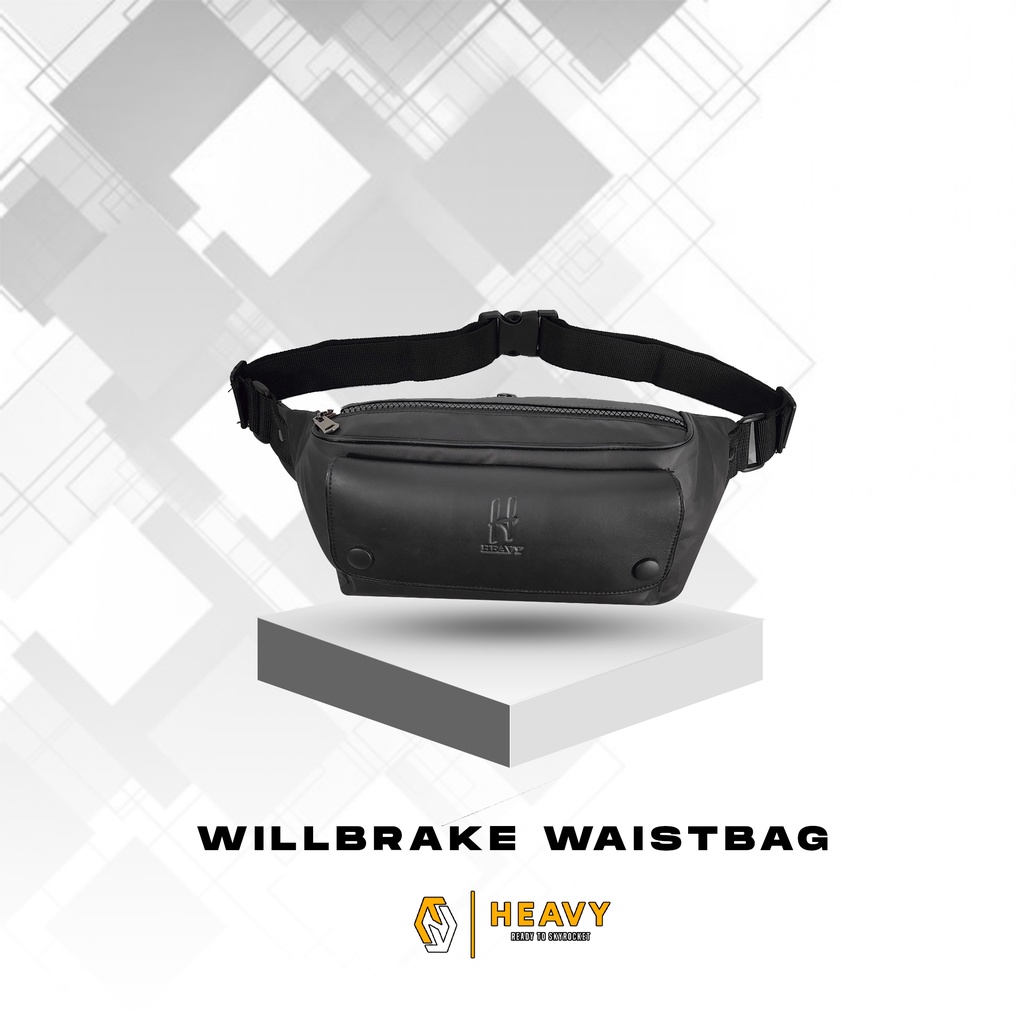 [HEAVY.BAG] WAISTBAG HEAVY WATERPROOF . TAS PINGGANG PRIA