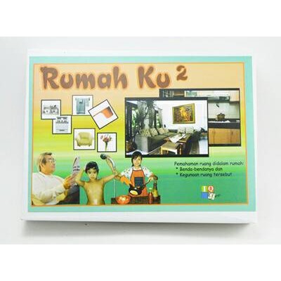Mainan Terapi IQ DEV Kartu RumahKu 2 Terapi Wicara Flashcard Kartu Bicara ABK