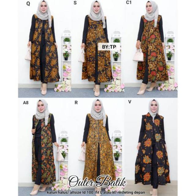 LONGCARDI BATIK  OUTER  BATIK  CARDIGAN BATIK  Shopee  