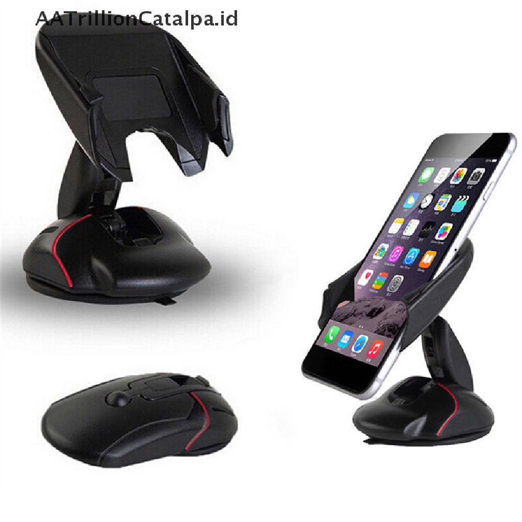 Aatrillioncatalpa 360 Derajat° Bracket Stand Holder Handphone / GPS Universal Dapat Berputar Untuk Mobil