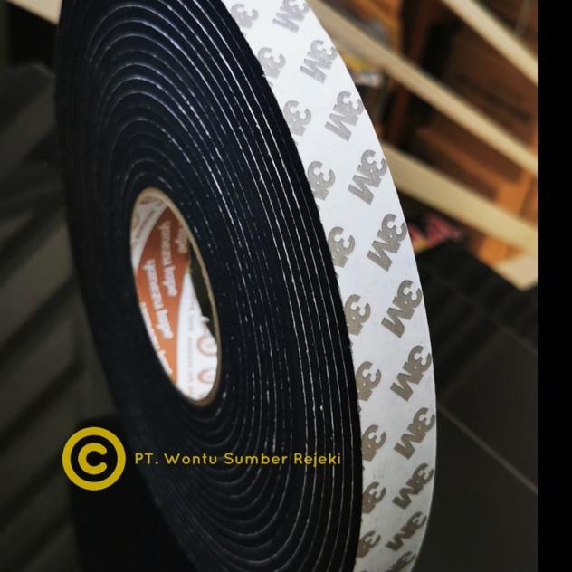 

➴ single tape Foam 3M hitam ( lebar 10 mm, tebal 5 mm,panjang 10 meter) ⅎ