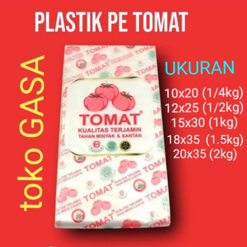 Jual Plastik Pe Tomat Plastik Pe Merk Tomat Plastik Bening Murah