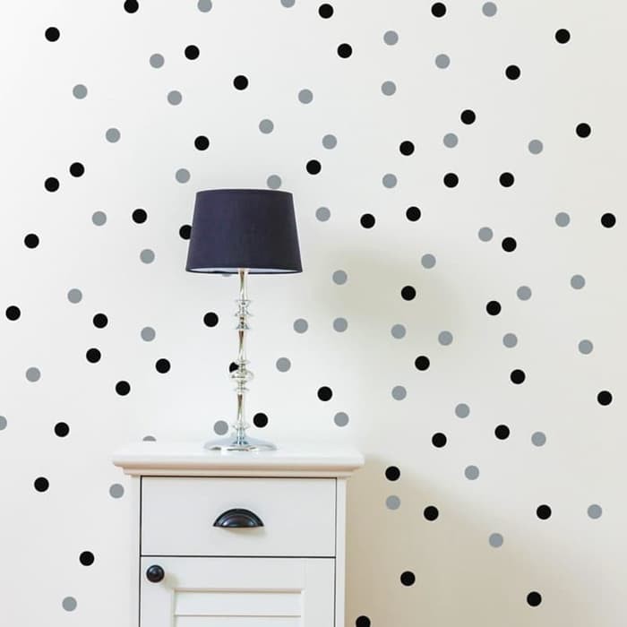 Geometric Polka Dots Vinyl Wall Decals (54pcs)