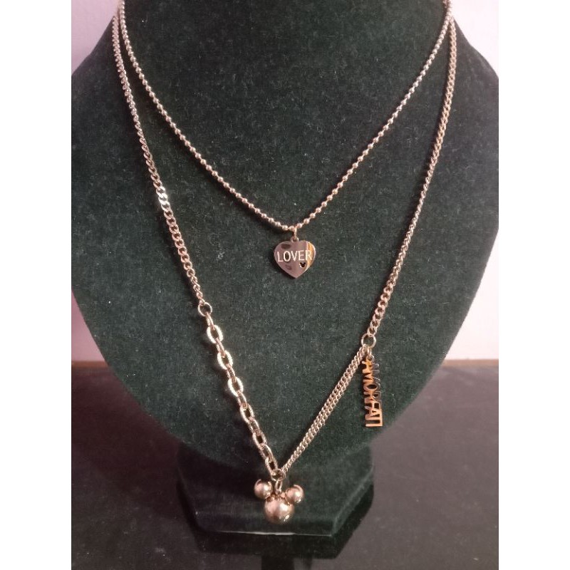 Kalung 2 Layer Hijab Mickey