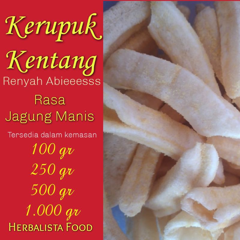 

Kerupuk Kentang / Stik Potato / Kerupuk Kentang Potato / Krupuk Stik Potato