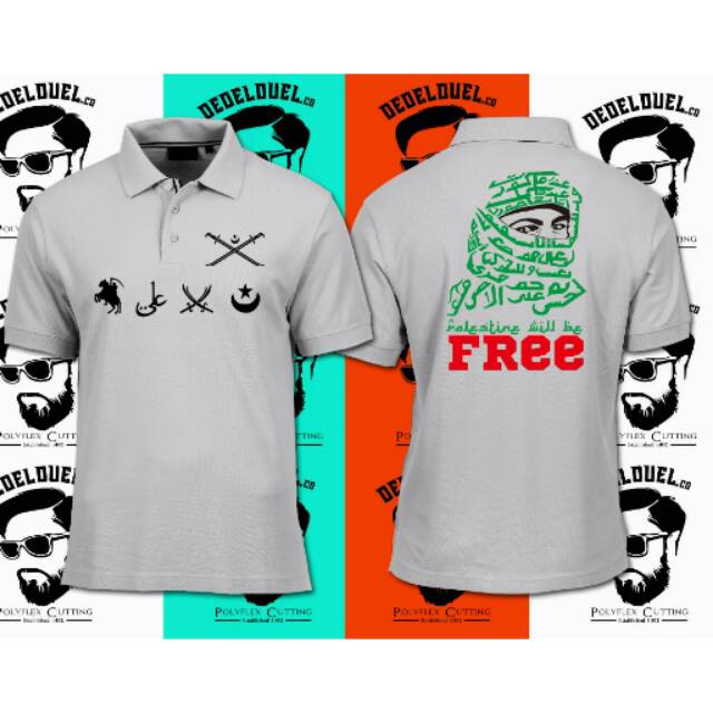 kaos kerah/polo shirt ISLAM PALESTINA