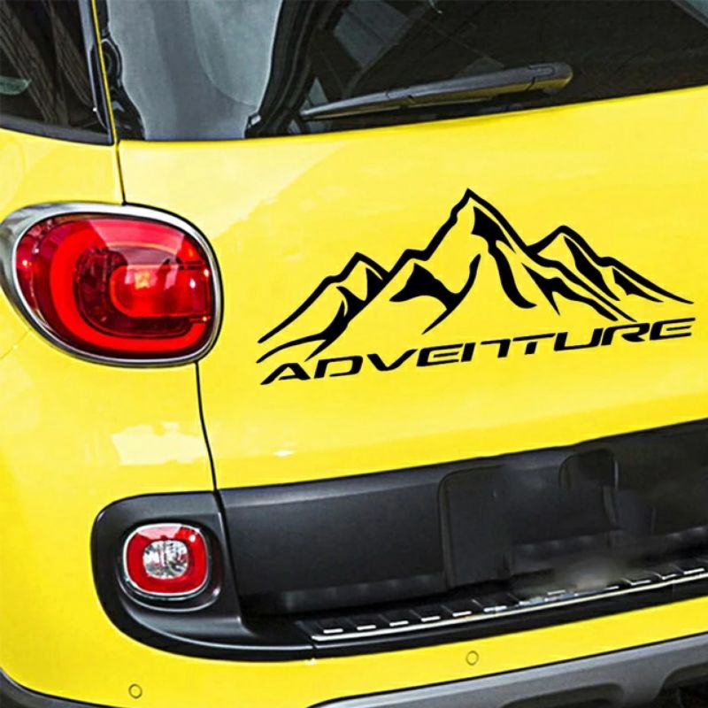 STICKER STICKER MOBIL CUTTING ADVENTURE STIKER SUZUKI JIMNY WRENGLER RUBICON KATANA STIKER CUTING JE