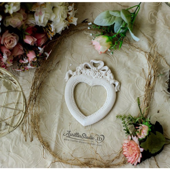 Resin Love Crown Bahan Scrapbook Mahar Frame Aksesories