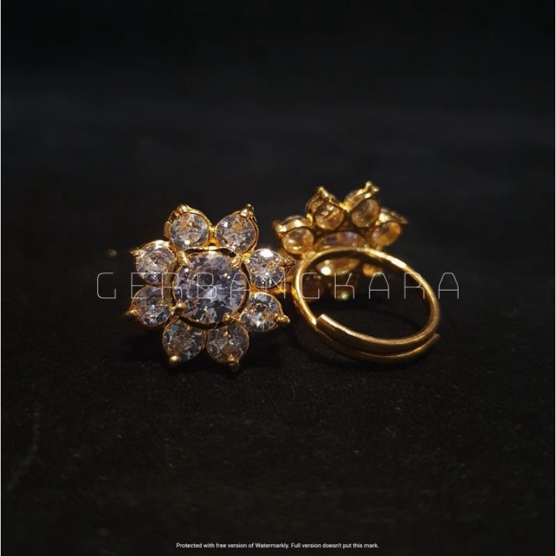 Cincin Pengantin Diamond Zircon V3