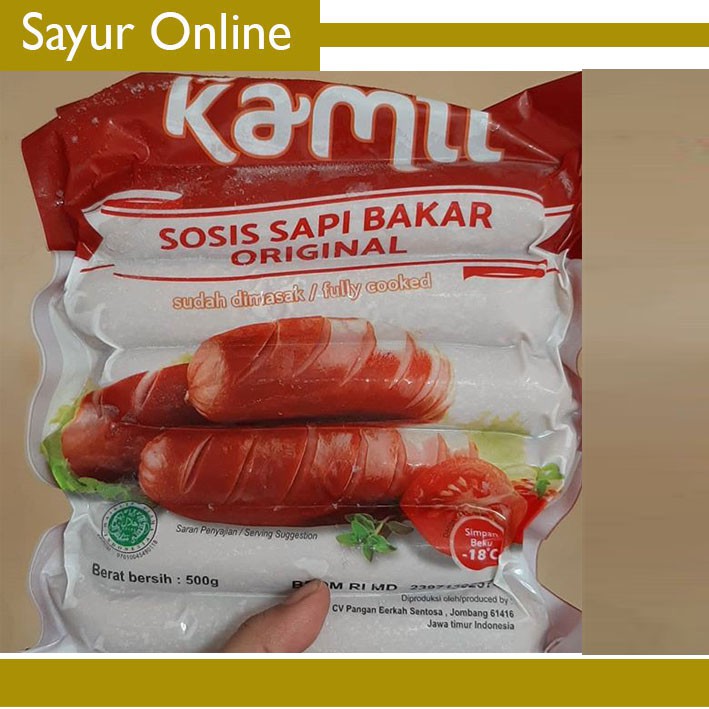 

Sosis Sapi Bakar Original Isi : 10 pcs Kemasan : 500 gram