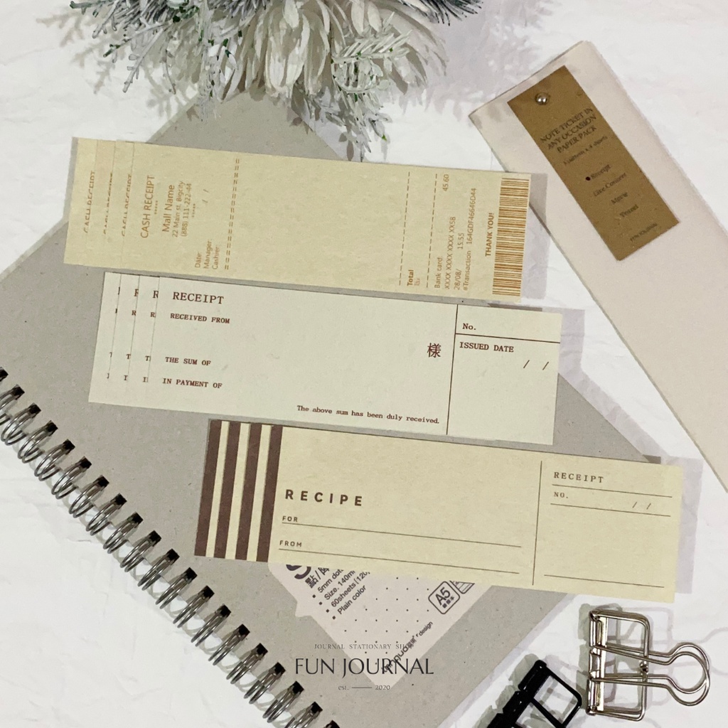 

NOTE TICKET IN ANY OCCASION PAPER PACK UNTUK JURNAL JOURNAL PLANNING PLANNER SCRAPBOOK DIY BUJO