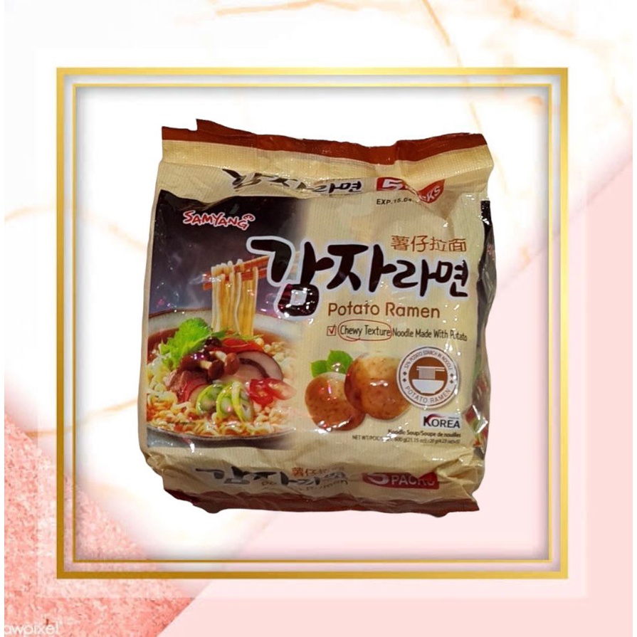 

Samyang Best Korean Ramen Chewy Noodles Potato Ramen 5 x 120 gr