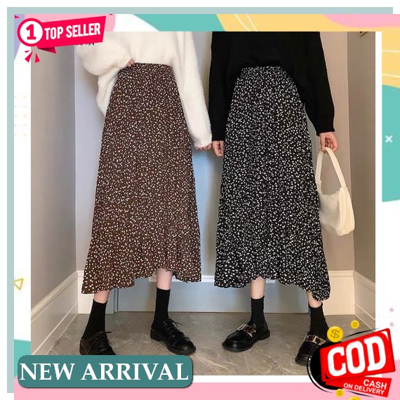 Rok Wanita Premium Olahraga Motif Kekinian Flare Tartan E8H4 Hitam Korean Style Polos Murah Guru Rem