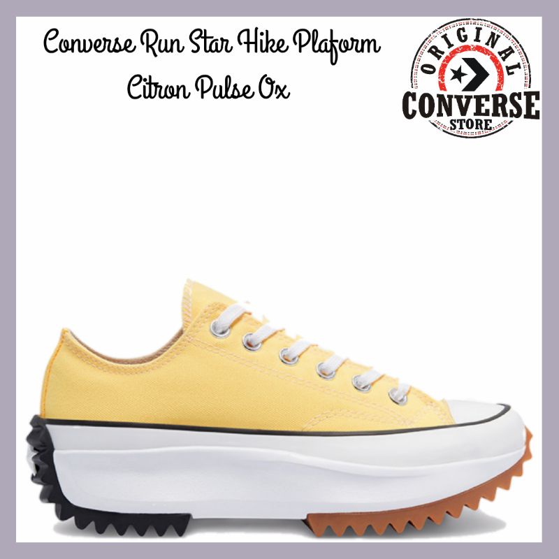 ORIGINAL CONVERSE RUN STAR HIKE PLATFORM CITRON PULSE Ox 170778C WOMAN